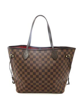 Louis Vuitton Neverfull MM Tote Bag Damier Canvas Brown